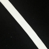 Бархатная тесьма белая 20 мм стрейч купить в в интернет магазине Москва 