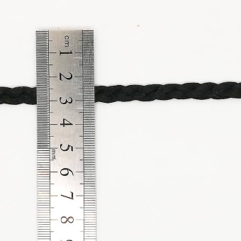 тесьма шнур 2066 черная косичка (2)