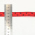 Лента репсовая принт 15 мм красный (2)