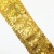 тесьма стрейч пайетки 1244 золото  (1)