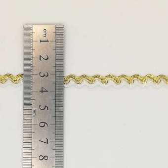 Вьюнчик люрекс 6 мм золото 4