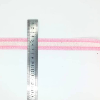 тесьма 6959-1 розовая бахрома