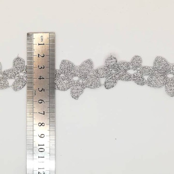 тесьма люрекс 1148 серебро цветы (2)