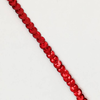 Пайетки на нитке 6 мм красный1 (1)