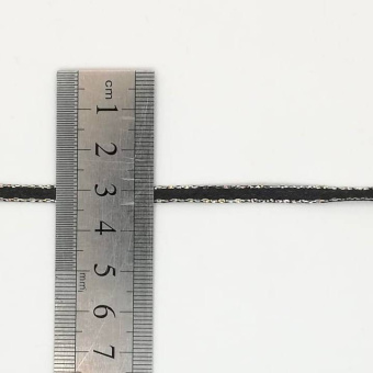 лента атласная 5 мм черная (2)