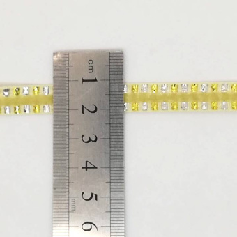 Бархатная лента 10 мм желтая