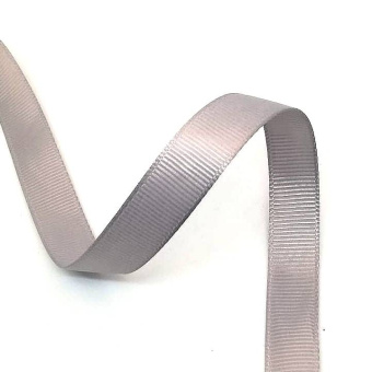 Репсовая лента 12мм серый