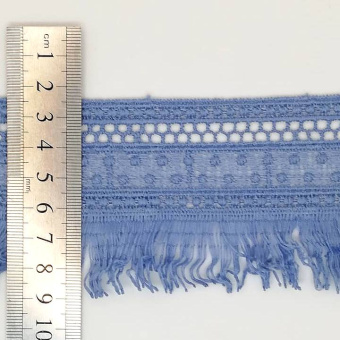тесьма 1182 голубая бахрома (2)