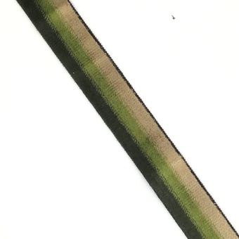 Тесьма бархатная 1235 зеленая полоска (1)