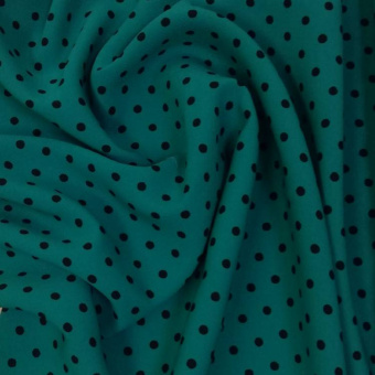 2063-28 вискоза плательная зеленая горох (2)