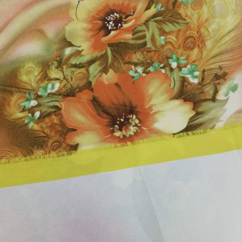 1667-4 креп купон розовый цветок (4)