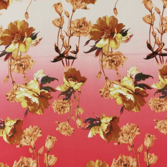 1667-6 креп купон кораловый цветы (1)