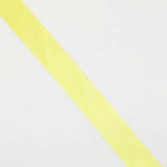 Репсовая лента 25 мм желтая