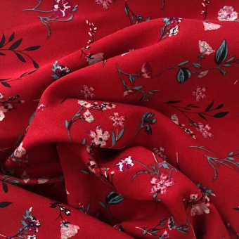 2212-1 штапель вискозный красный цветы (3)