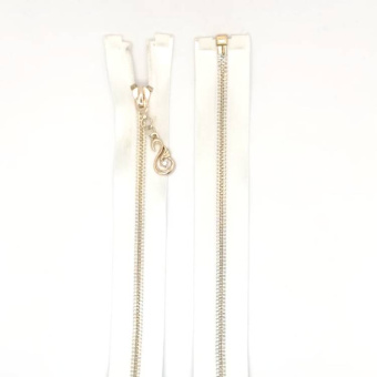 молния мет 70см молочная