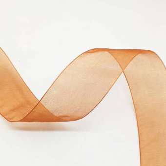 Лента капрон 40мм коричневый2