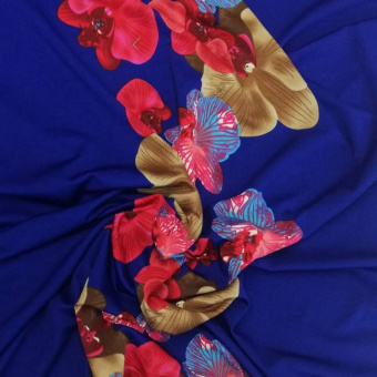 1727-3 трикотаж синий цветы (3)