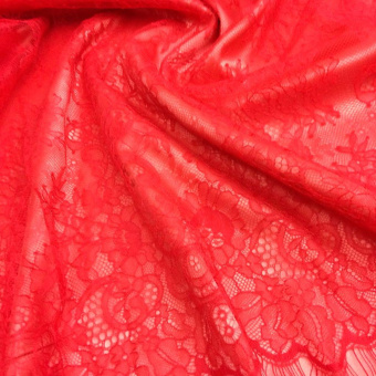 1888-3 гипюр Шантильи красный (2)