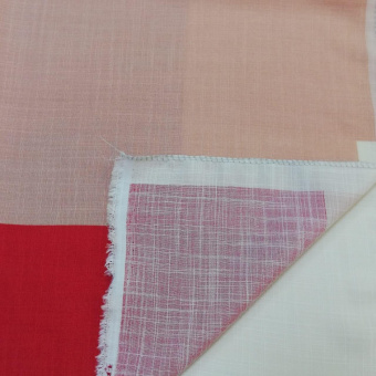 2199-4 лен стрейч расный принт (2)