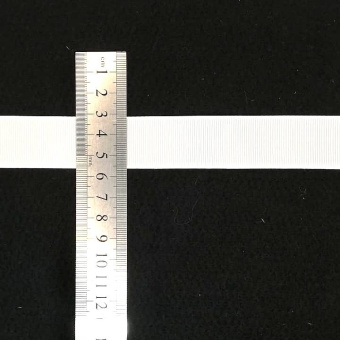 Репсовая лента 25 мм белая (2)