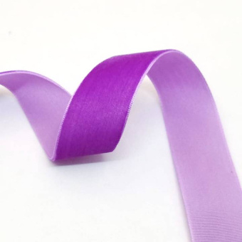 Бархатная тесьма 25 мм фиолетовый