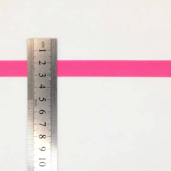 Репсовая лента 12мм розовый (2)