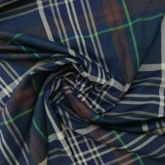 2159-1 костюмная клетка синяя (2)