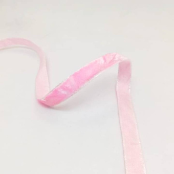 Бархатная тесьма 10 мм розовый