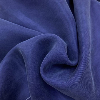 2370-4 Шелк плательный Купро синий (1)