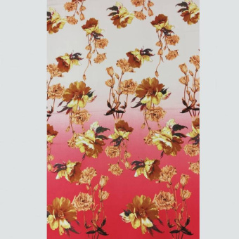 1667-6 креп купон кораловый цветы (2)