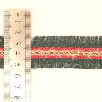 тесьма бахрома 7008-1 зеленая  (2)