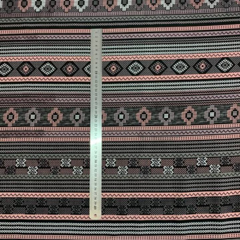 2372-1 Лен вискозный розовый принт  (4)