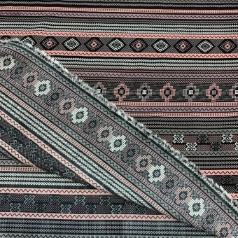 2372-1 Лен вискозный розовый принт  (2)