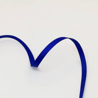 репсовая лента 5 мм синий 