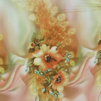 1667-4 креп купон розовый цветок (1)