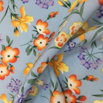 2067-8 вискоза плательная голубая цветы (3)