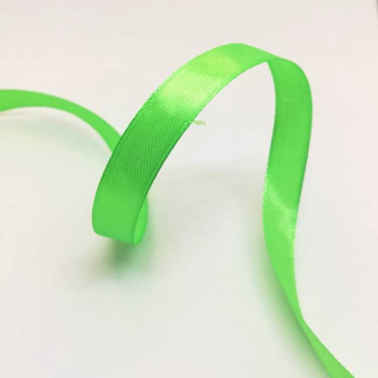 лента атласная 12мм зеленая 3