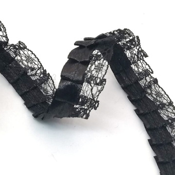 тесьма кружевная 1863 черная 