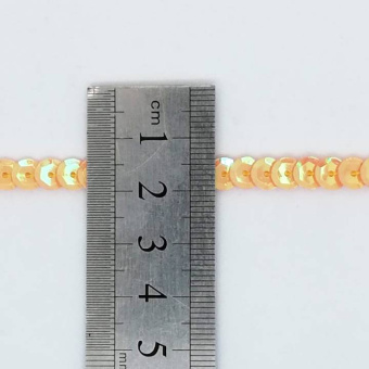 Пайетки на нитке 6 мм оранжевый 2 Пайетки на нитке 6 мм оранжевый 2