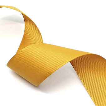 Репсовая лента 40 мм горчичный