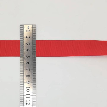 Репсовая лента 25 мм красный (2)