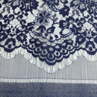 1985-1 гипюр Шантильи синий (2)