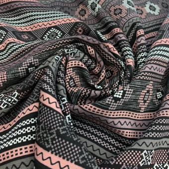 2372-1 Лен вискозный розовый принт  (3)