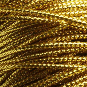 резинка шнуровая 1мм золото