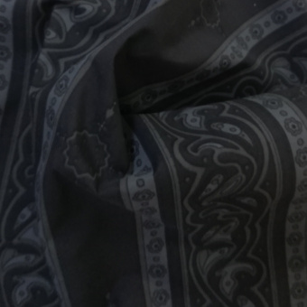 2203-3 плащевая черная принт (2)