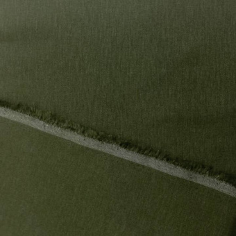 2283-5 лен стрейч зеленый