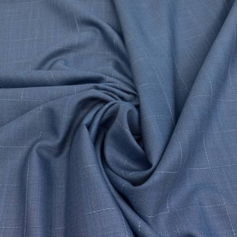 2315-6 Костюмная клетка синий (2)