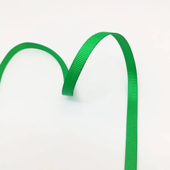репсовая лента 5 мм зеленая  (3)