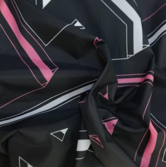 2204-4 плащевая черная принт(2)