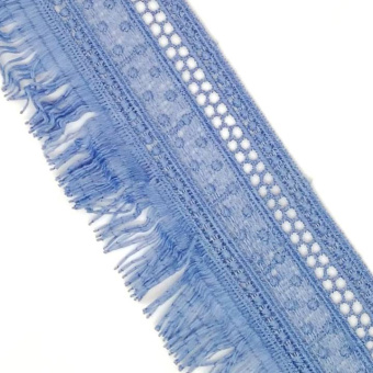 тесьма 1182 голубая бахрома (1)